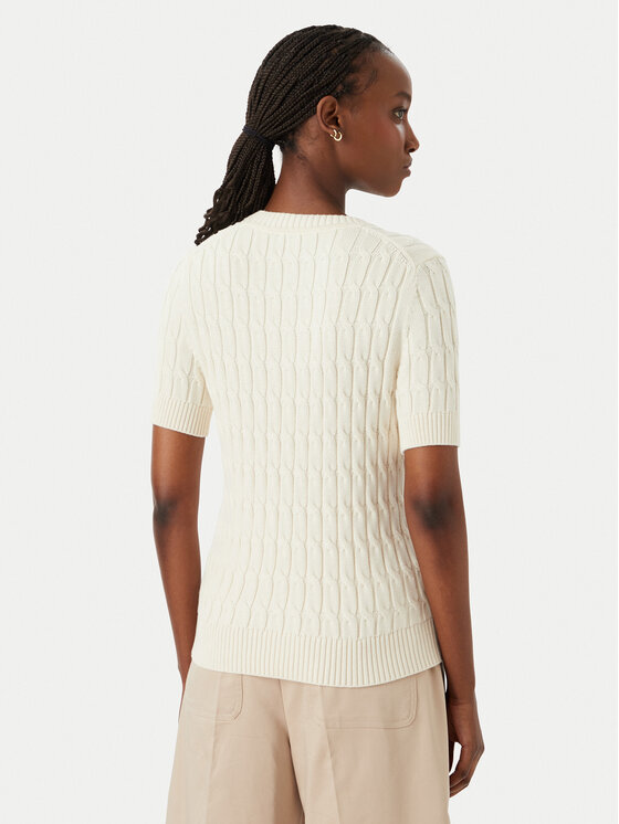 Tommy Hilfiger Tommy Hilfiger Megztinis WW0WW38744 Kreminė Regular Fit