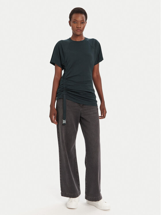 HUGO HUGO T-särk Daqua 50542762 Must Regular Fit