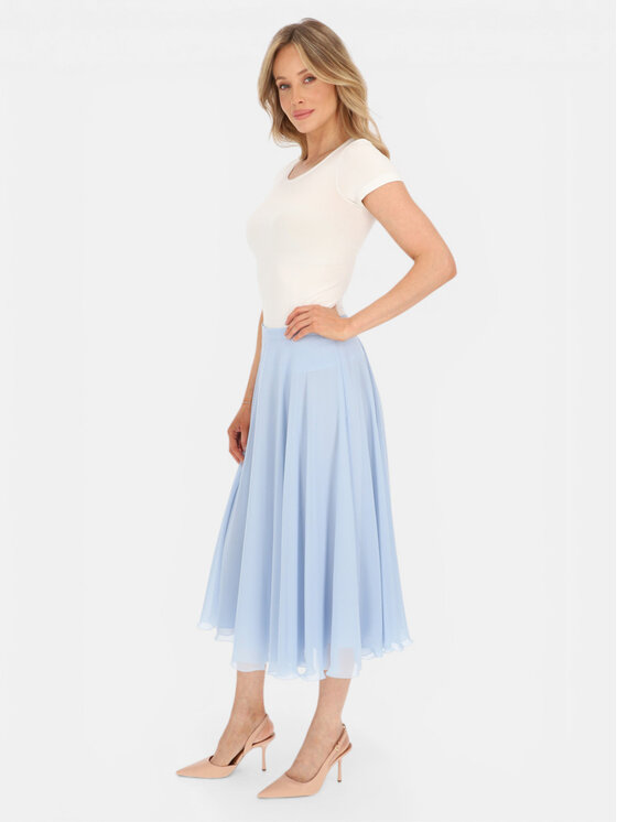 L’AF L’AF Spódnica midi Dori Niebieski jasny Regular Fit
