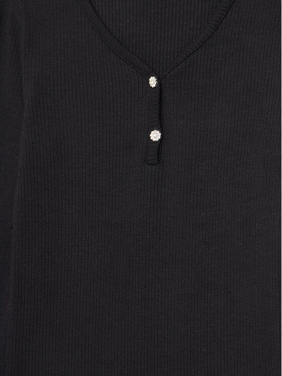 Guess Guess Bluzka J5YP02 KBCO2 Czarny Regular Fit