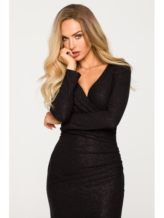 Made of Emotion Made of Emotion Sukienka koktajlowa M722 Czarny Premium Fit