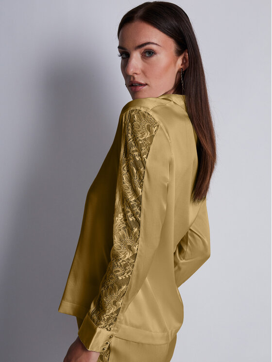 Aubade Aubade Maglietta del pigiama 2S44 Giallo Regular Fit