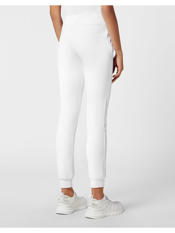 Plein Sport Plein Sport Joggers kalhoty 743 Bílá Regular Fit