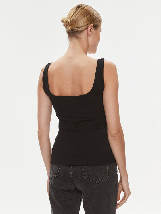 Calvin Klein Jeans Calvin Klein Jeans Top J20J223192 Čierna Relaxed Fit