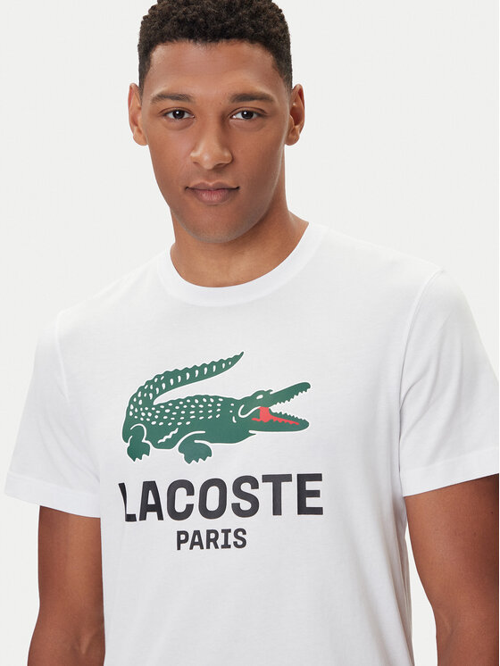 Lacoste Lacoste T-krekls TH5634 Balts Regular Fit