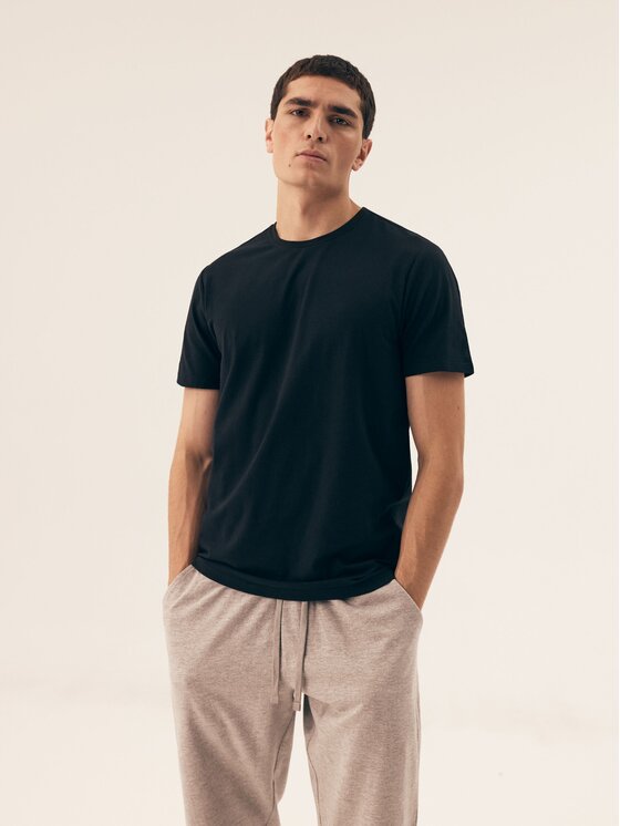 Henderson Henderson Komplet t-shirtów 42973 Czarny Regular Fit