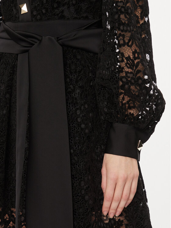 Babylon Babylon Kokteilinė suknelė T_S00823 Juoda Regular Fit