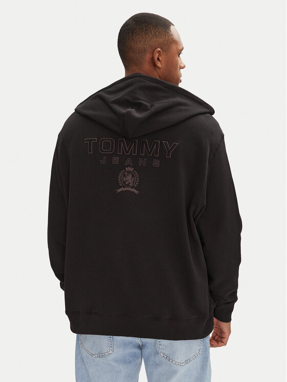 Tommy Jeans Tommy Jeans Μπλούζα Varsity DM0DM20835 Μαύρο Relaxed Fit