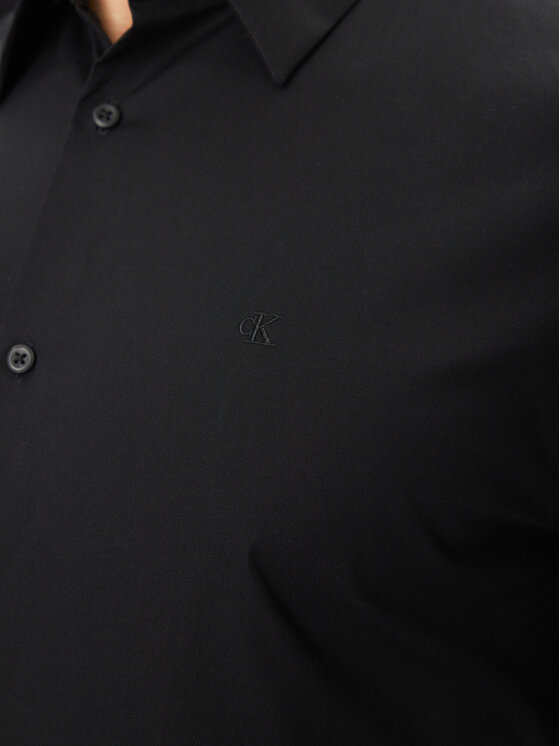 Calvin Klein Calvin Klein Cămașă LV04LB145G Negru Slim Fit