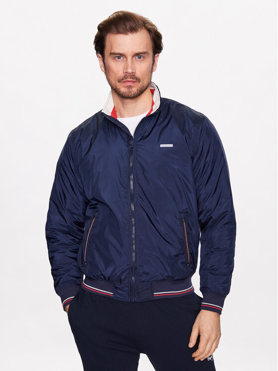 Pepe Jeans Pepe Jeans Bunda pro přechodné období Carrington PM402716 Tmavomodrá Regular Fit