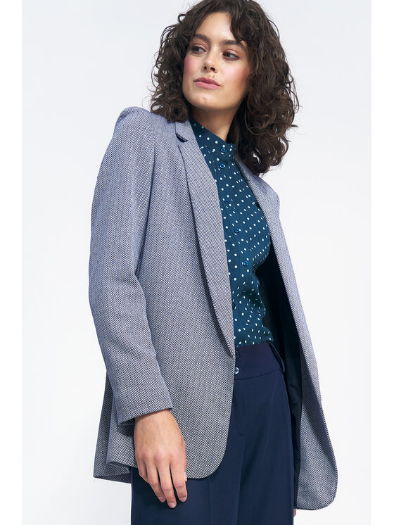 NIFE NIFE Marynarka Z68 Granatowy Regular Fit