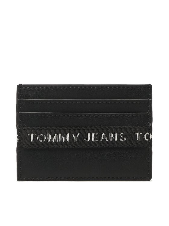 Tommy Jeans Etui Za Kreditne Kartice Tjm Essential Leather Cc Holder AM0AM11219 Črna