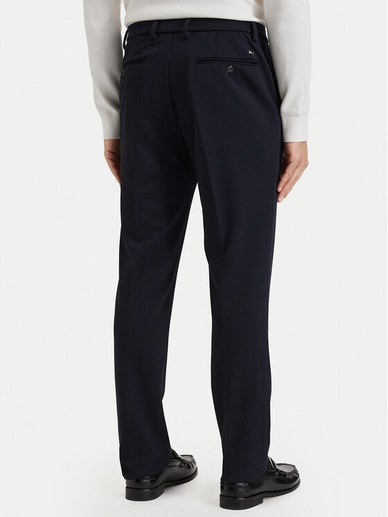 Tommy Hilfiger Tommy Hilfiger Текстилни панталони Punto Milano MW0MW44869 Тъмносин Straight Fit