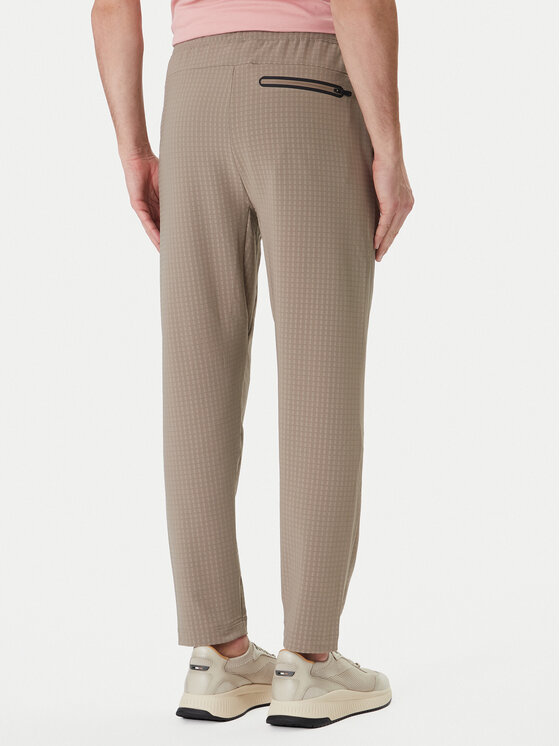 BOSS BOSS Kalhoty z materiálu Terrace 50558503 Béžová Tapered Fit