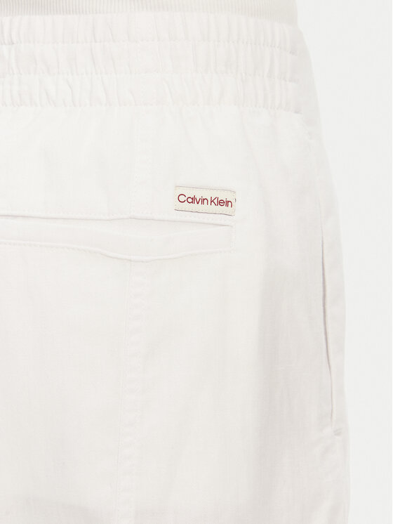 Calvin Klein Jeans Calvin Klein Jeans Bermudy J20J225219 Bílá Relaxed Fit