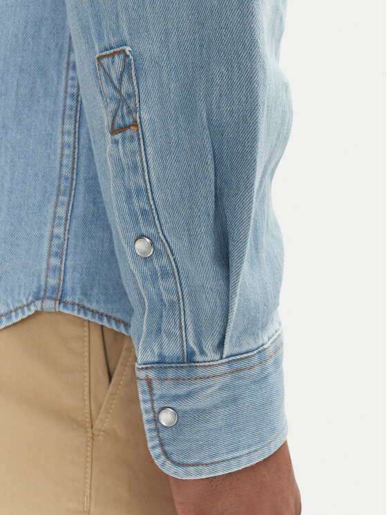 Tommy Jeans Tommy Jeans cămașă de blugi DM0DM21146 Albastru Regular Fit
