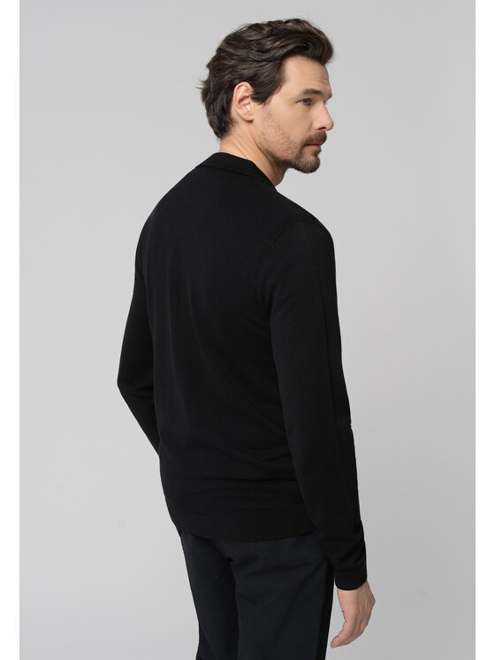Volcano Volcano Sweter S-MARIO Czarny Regular Fit