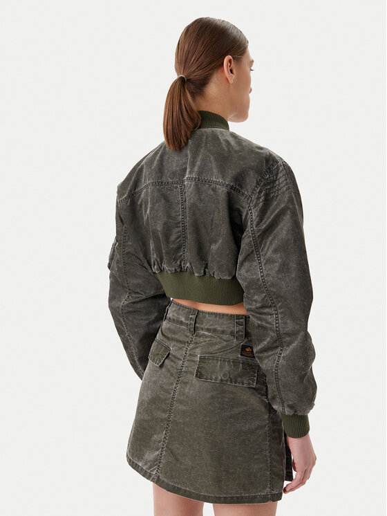 Alpha Industries Alpha Industries Kurtka bomber MA-1 Vintage 156002 Zielony Regular Fit