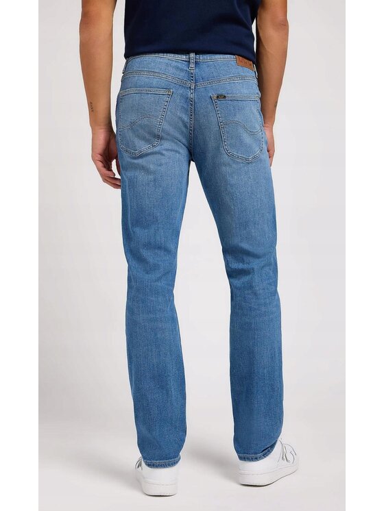Lee Lee Jeansy Brooklyn Straight Niebieski Regular Fit