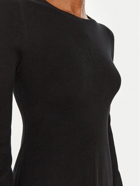 Calvin Klein Jeans Calvin Klein Jeans Φόρεμα υφασμάτινο J20J224156 Μαύρο Regular Fit