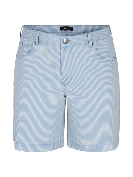 Zizzi Zizzi Jeans kratke hlače J10886B Svetlo modra Regular Fit