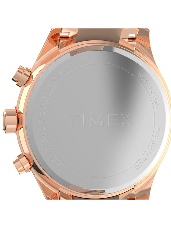 Timex Timex Laikrodis Dress Chronograph TW2W20100 Rožinis auksas