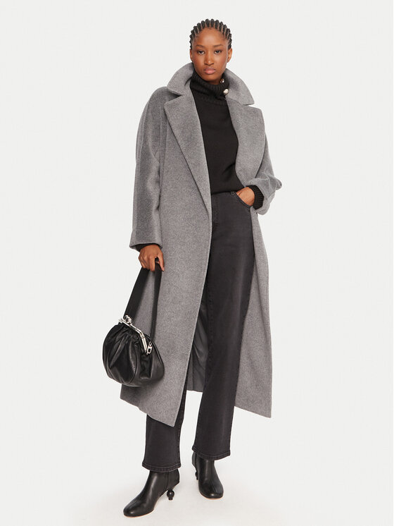 Weekend Max Mara Weekend Max Mara Vlněný kabát Tempera 2525016082 Šedá Regular Fit