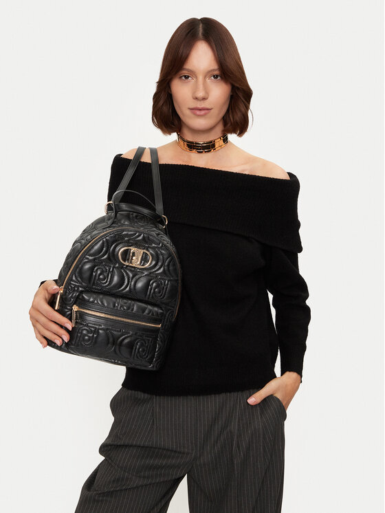 Liu Jo Zaino AF4303E0449 Nero In Poliuretano - Donna, Resistente All'Acqua E Spazioso - Foto 5