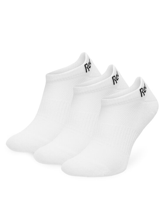 Reebok 3 unisex zemo zeķu pāru komplekts R0356P-SS24 (3-pack) Balts