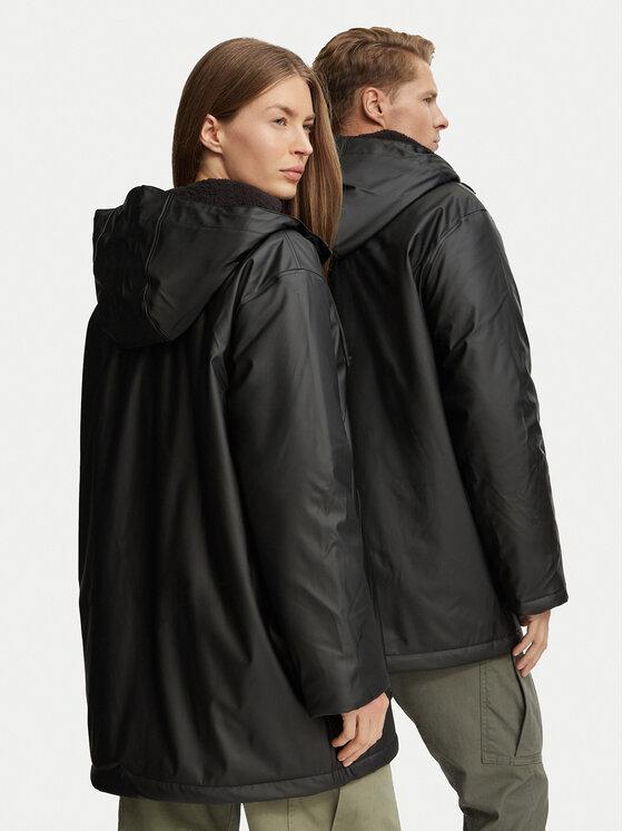 Hunter Hunter Kurtka przeciwdeszczowa HARU0003262 Czarny Regular Fit