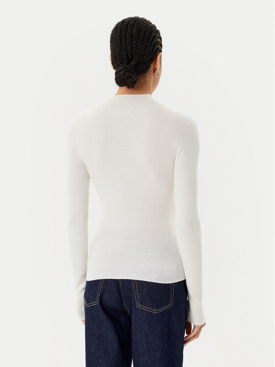Guess Guess Rollkragenpullover W5BR15 Z3OW2 Écru Slim Fit