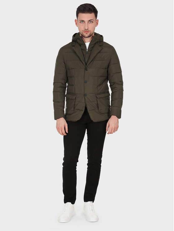 Evenemen Evenemen Kurtka przejściowa HERNO Khaki Slim Fit
