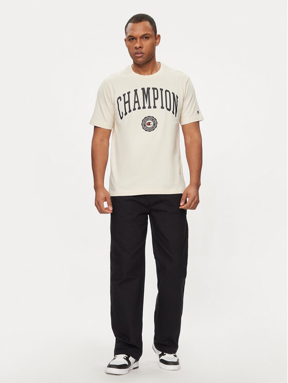 Champion Champion Tričko 219852 Béžová Comfort Fit