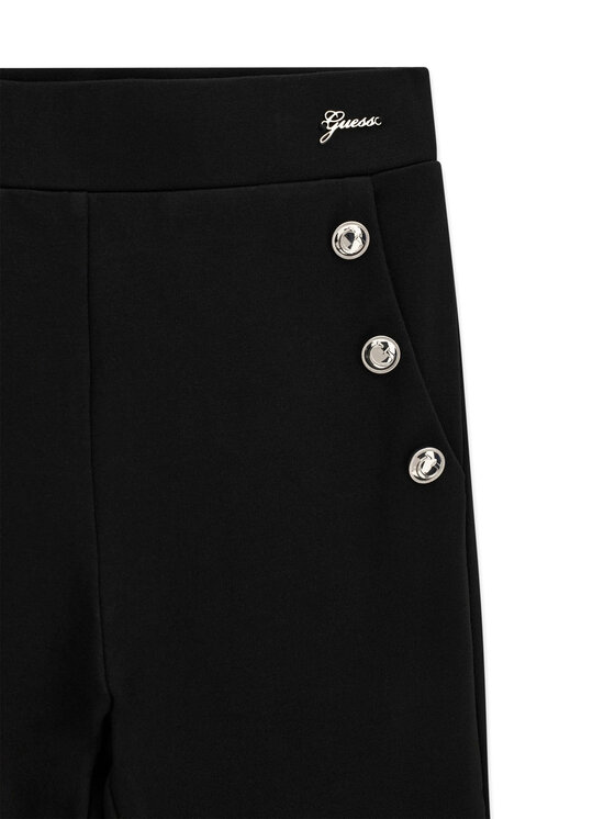 Guess Guess Spodnie materiałowe J6BB12 K5885 Czarny Regular Fit