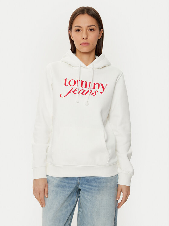Tommy Jeans Tommy Jeans Pulóver DW0DW20170 Ekru Regular Fit