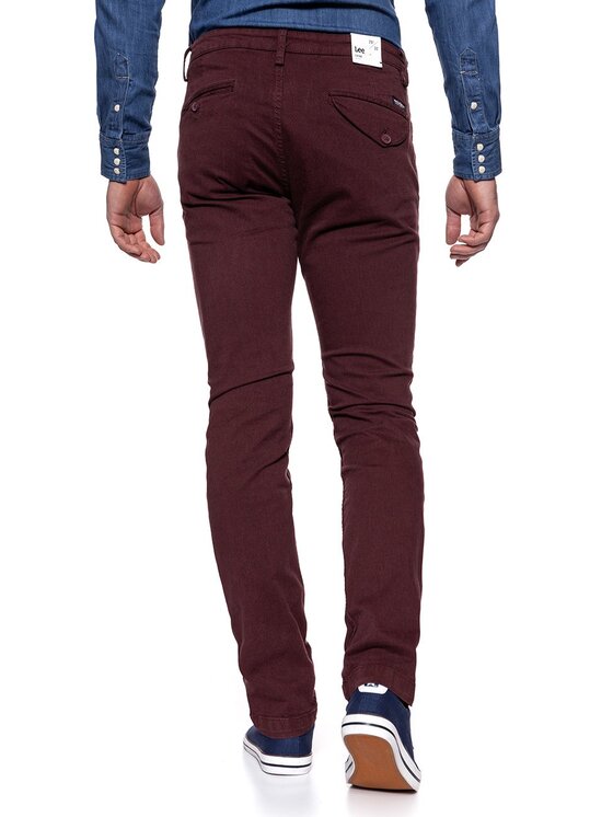 Lee Lee Pantaloni chino CHINO Rosso Slim Fit