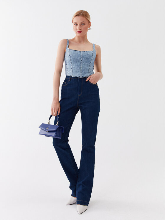 Patrizia Pepe Patrizia Pepe Top 2C1470/D043-C960 Plava Slim Fit