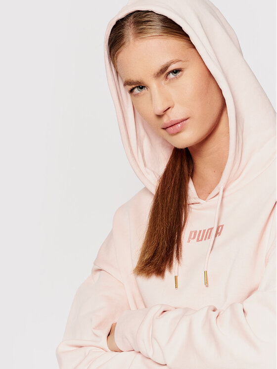 Puma Puma Bluza Tr 589519 Różowy Relaxed Fit