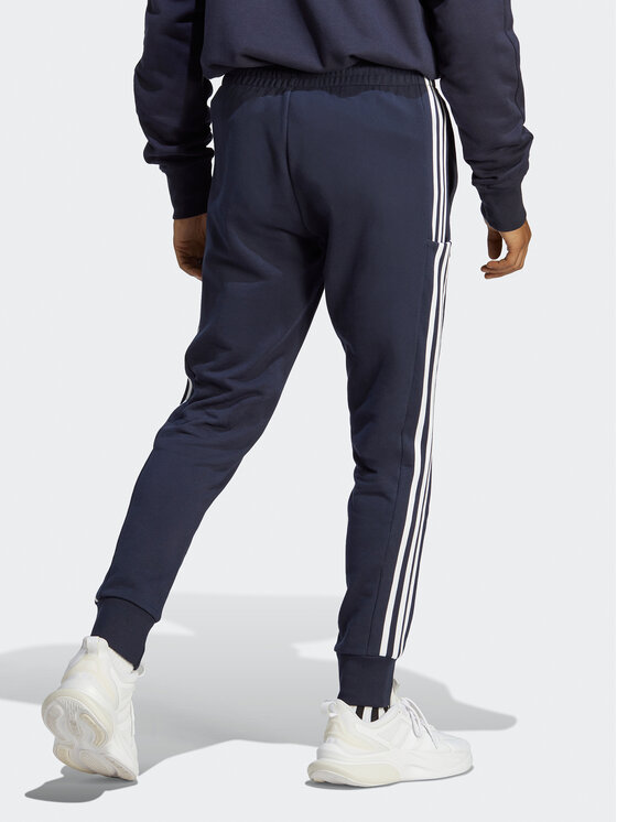 adidas adidas Sporta bikses Essentials French Terry Tapered Cuff 3-Stripes Joggers IC9406 Zils Regular Fit