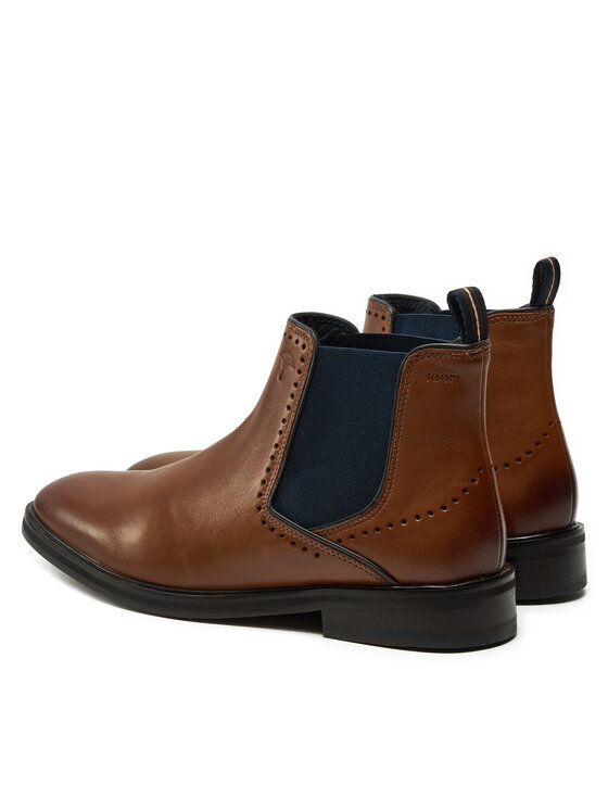 JOOP! JOOP! Členková obuv s elastickým prvkom Kleitos 4140004162 Hnedá