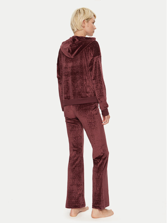 DKNY DKNY Piżama YI80034 Bordowy Relaxed Fit