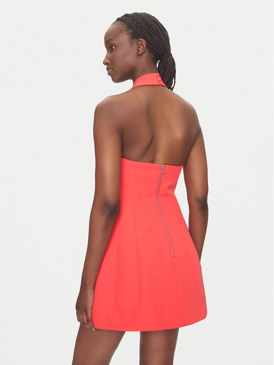 Bardot Bardot Sukienka koktajlowa 59857DB Czerwony Slim Fit