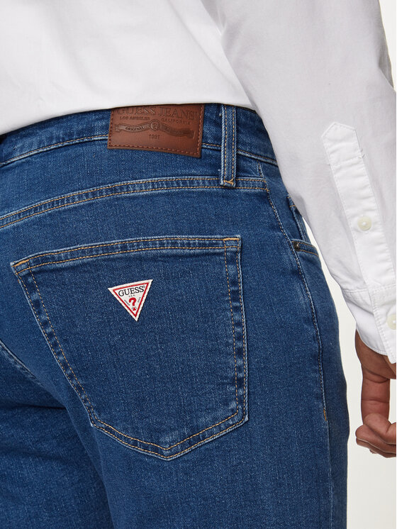Guess Jeans Guess Jeans Jeansy M4YA1C D5DM2 Tmavomodrá Slim Fit
