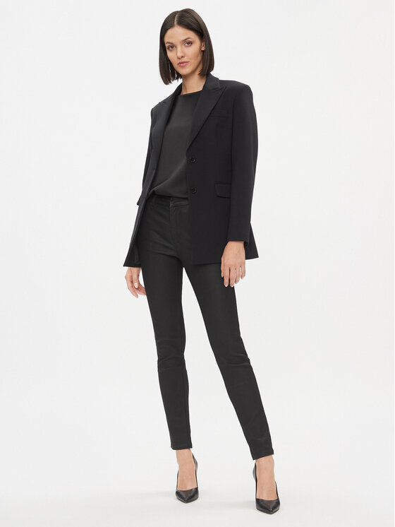 United Colors Of Benetton United Colors Of Benetton Marynarka 29HHDW014 Czarny Regular Fit