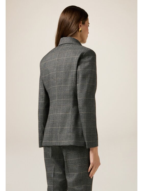 Oltre Oltre Giacca di transizione Q003R104625N0S3 Grigio Slim Fit