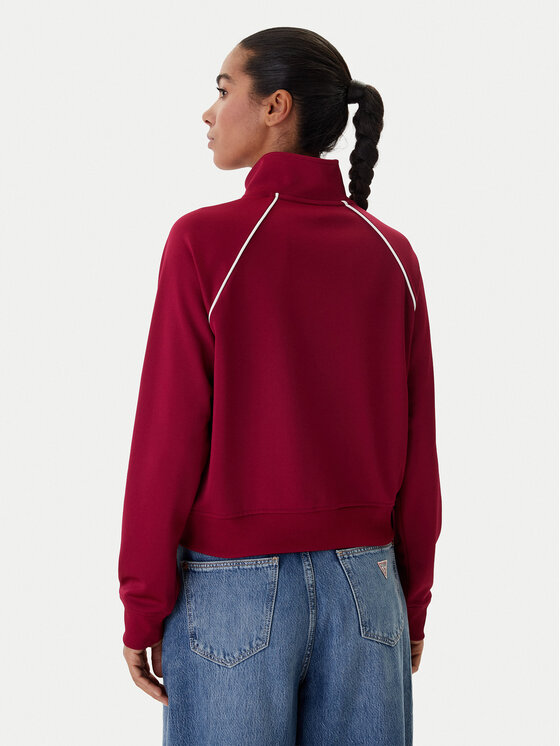 Tommy Jeans Tommy Jeans Bluză Badge DW0DW21930 Vișiniu Regular Fit