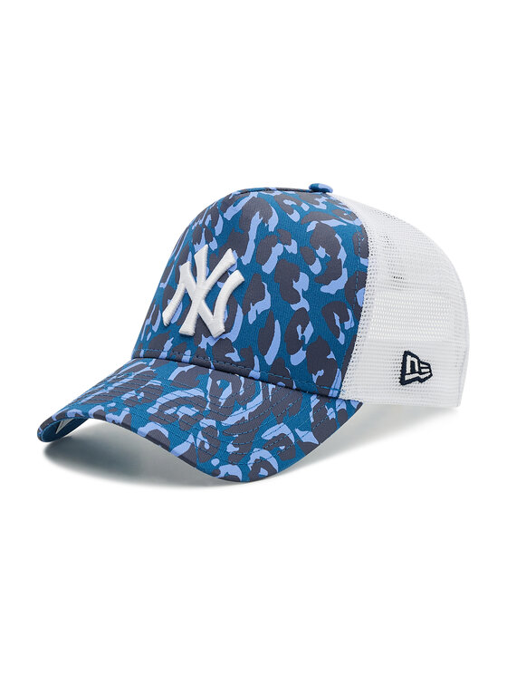 leopard print yankees hat