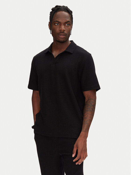 Jack&Jones Jack&Jones Σετ πλουζάκι polo και σορτς Slington 12281841 Μαύρο Relaxed Fit