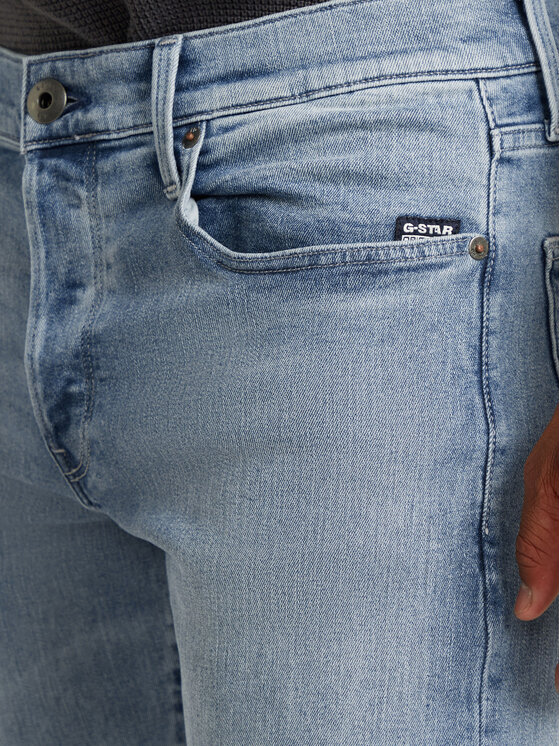 G-Star Raw G-Star Raw Jeans hlače 3301 51003-D875 Modra Tapered Fit