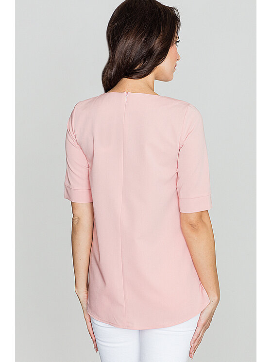 Lenitif Lenitif Blúzka K370 Ružová Regular Fit